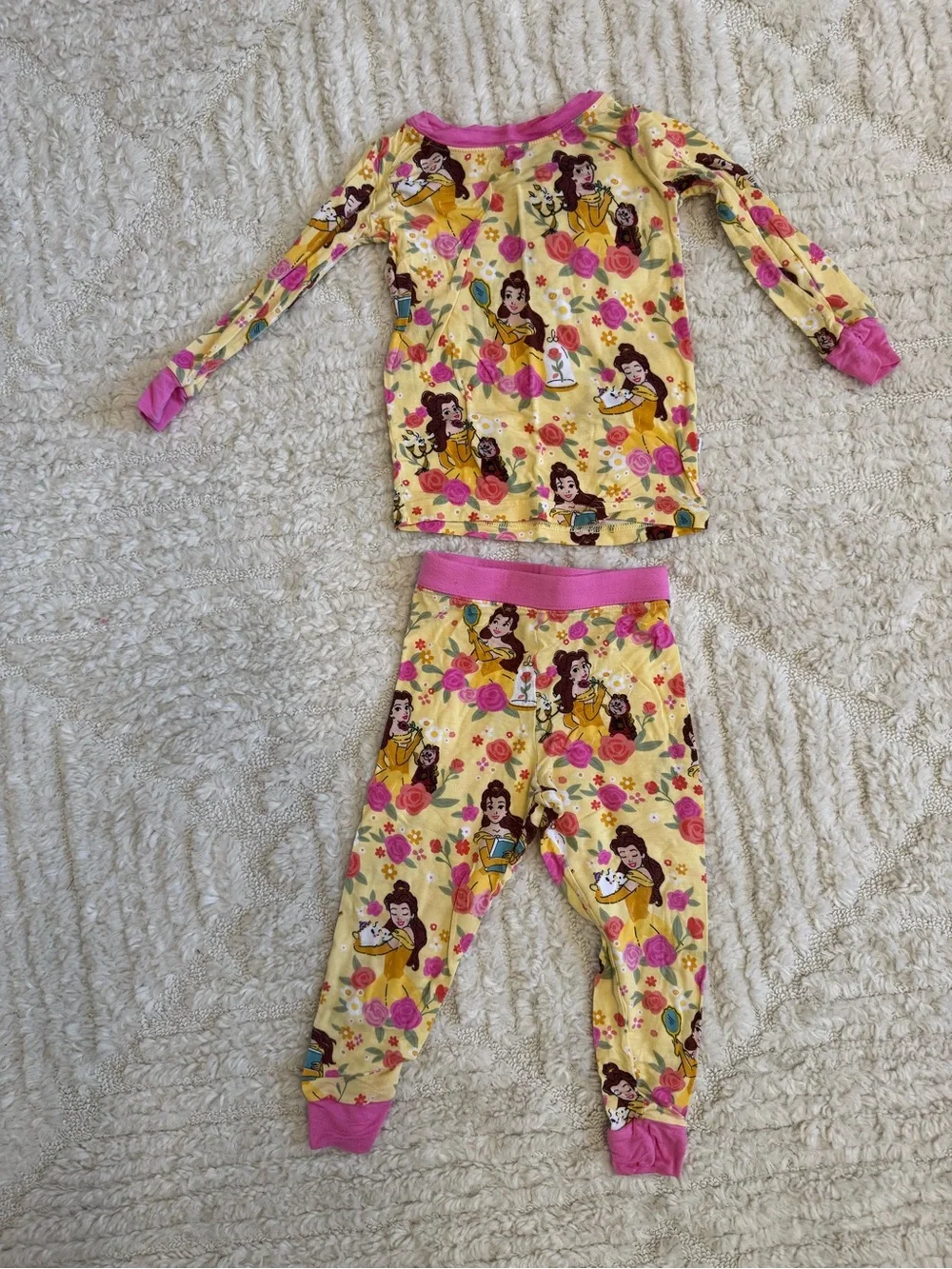 Disney Little Sleepies Beauty and the Beast Belle two piece set